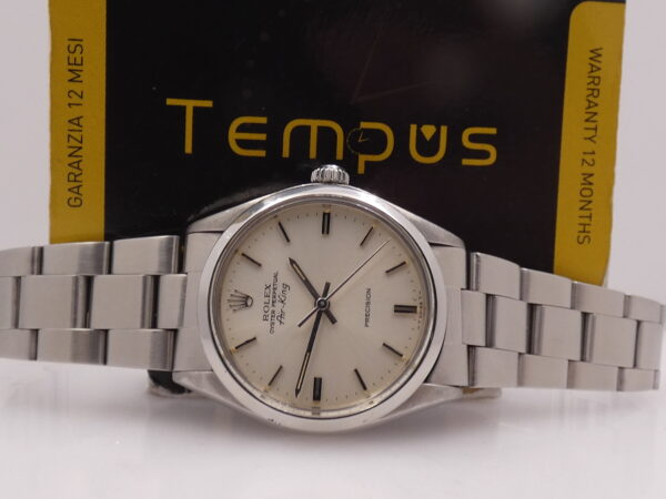 Rolex Air King Precision 5500 ANNO 1978 Automatico Argentè Dial Braccialato Oyster