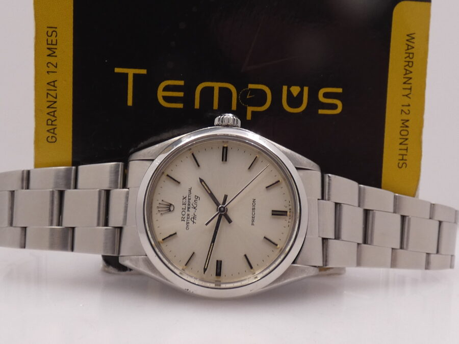 Rolex Air King Precision 5500 ANNO 1978 Automatico Argentè Dial Braccialato Oyster - immagine 2
