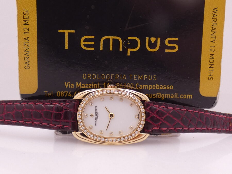 Vacheron Constantin Les Historiques Factory Diamonds Dial & Bezel Oro Massiccio 18Kt 10110 Carica Manuale Cal. 1055 Meraviglioso FOR LADIES Anni 90's !!! - immagine 2