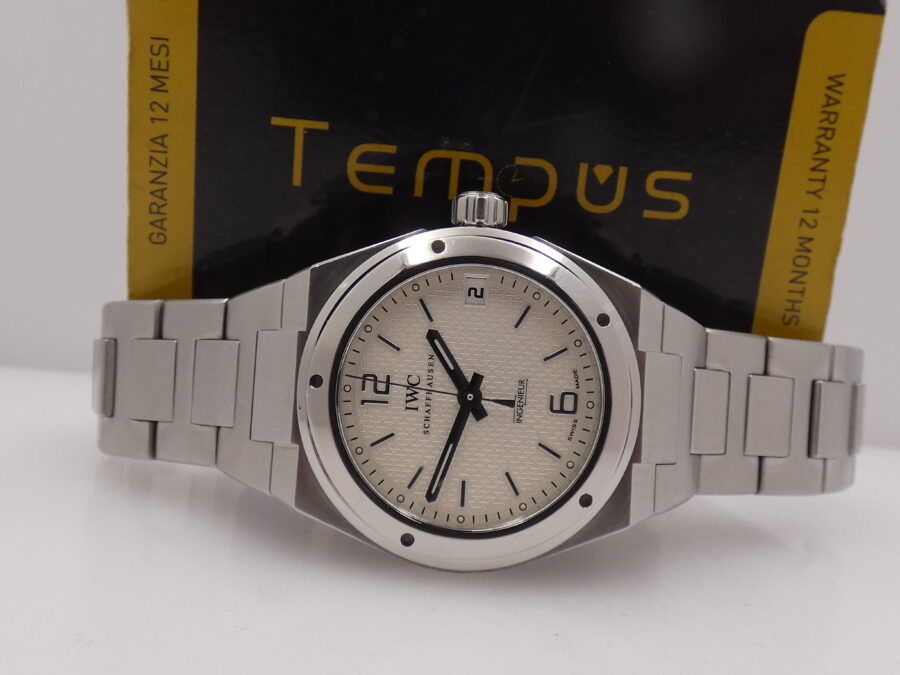 IWC Ingenieur Automatic Midsize 34mm 4515 Automatico Guillochè Dial Braccialato Acciaio ANNI 2000 - immagine 2