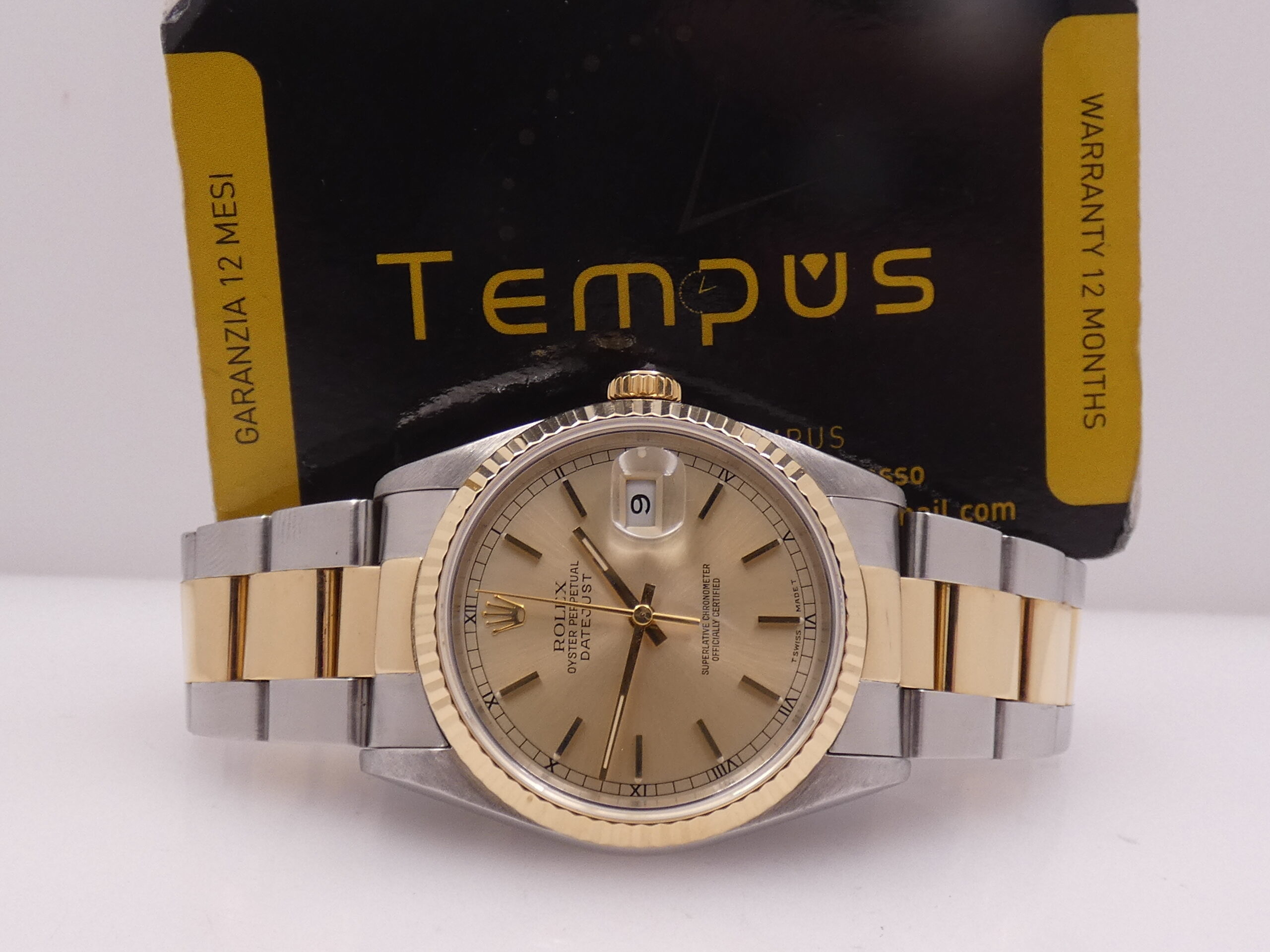 Rolex Datejust 36 16233 Acciaio & Oro 18Kt Anno 1994 Automatico Bracciale Oyster - immagine 2