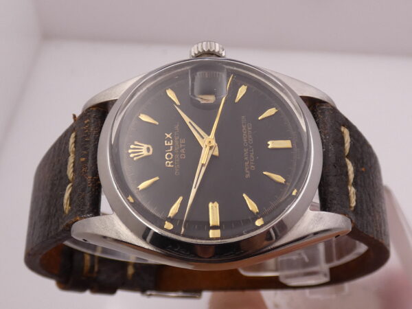 Rolex Oyster Perpetual Date 6534 GILT DIAL Roulette ANNO 1959 Automatico Acciaio Rotore a Farfalla