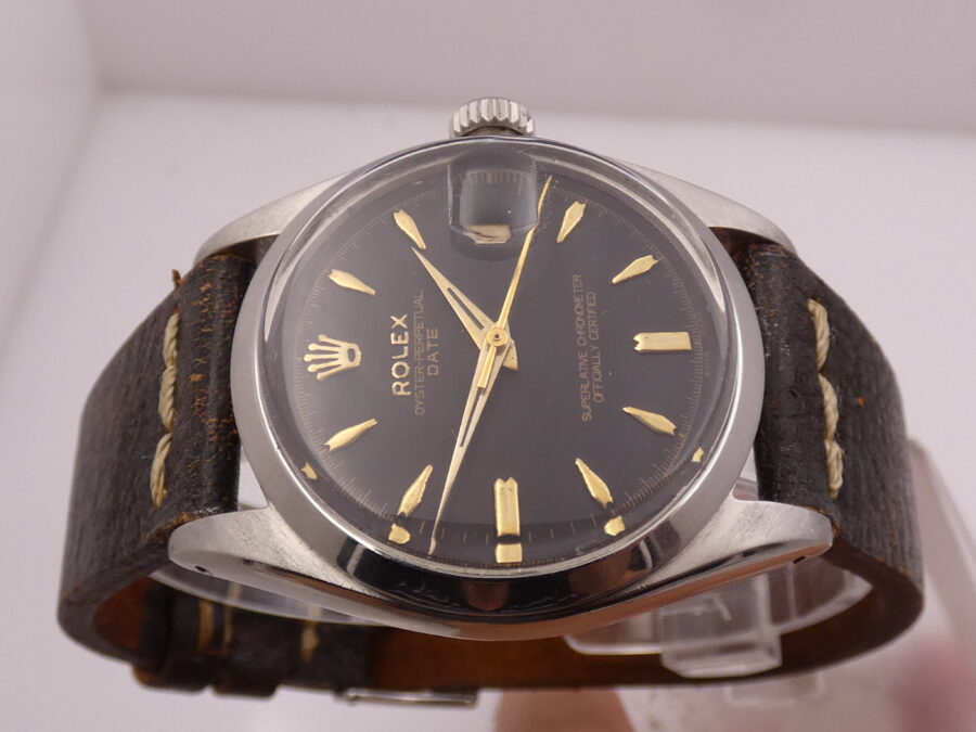 Rolex Oyster Perpetual Date 6534 GILT DIAL Roulette ANNO 1959 Automatico Acciaio Rotore a Farfalla