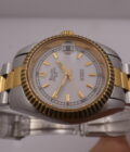 Bulova Super Seville Date Lady 26mm 18Kt G.F. & Acciaio Automatico Anni 90 Bracciale President