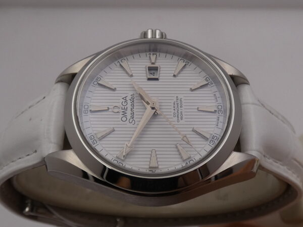 Omega Seamaster Aqua Terra Co-Axial 34mm With PAPERS Ottobre 2023 White Dial Automatico Acciaio TOP CONDITION For Ladies !!!
