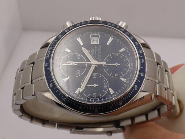 Cronografo Omega Speedmaster Date WITH PAPERS Anno 2017 3212.80.00 BLUE DIAL Automatico Acciaio