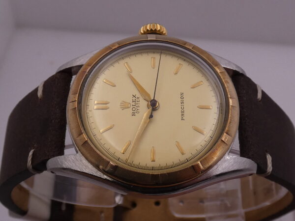 Rolex Oyster Precision 6082 Lunetta Thunderbird Oro 18Kt & Acciaio ANNO 1950 Carica Manuale Vintage