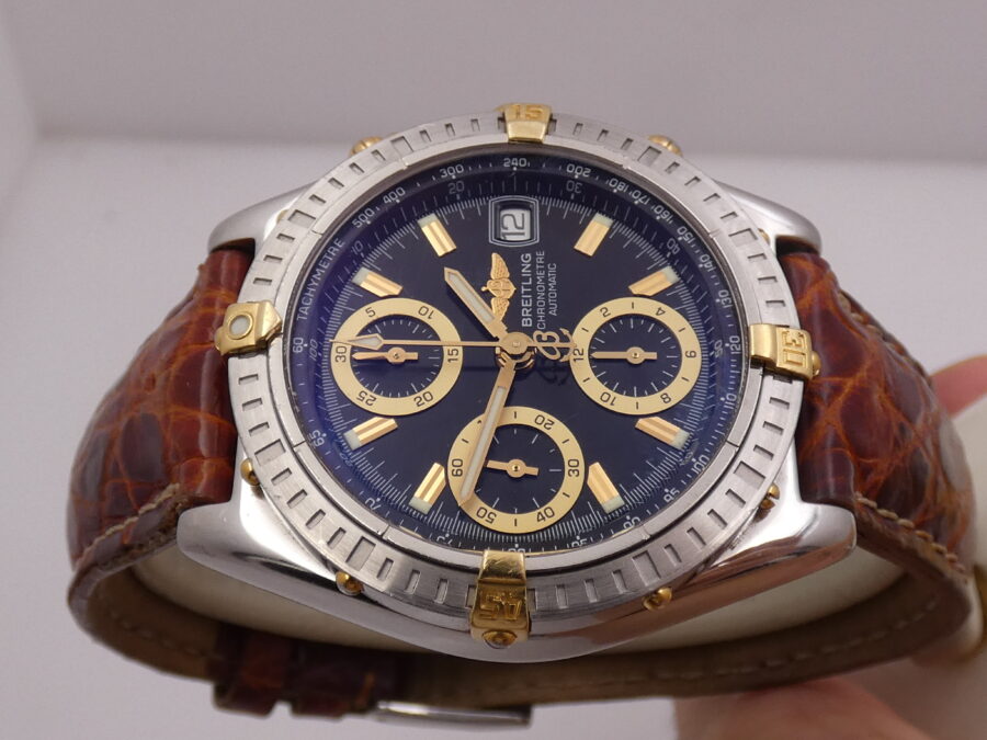 Cronografo Breitling Chronomat  B13352 With BOX & C.O.S.C Acciaio & Oro 18Kt Automatico Anni '2000s