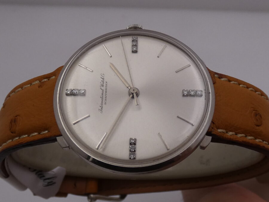 IWC Classic Vintage 1410 Oro Bianco 18Kt Diamond Dial TOP CONDITION Carica Manuale Anni 60's