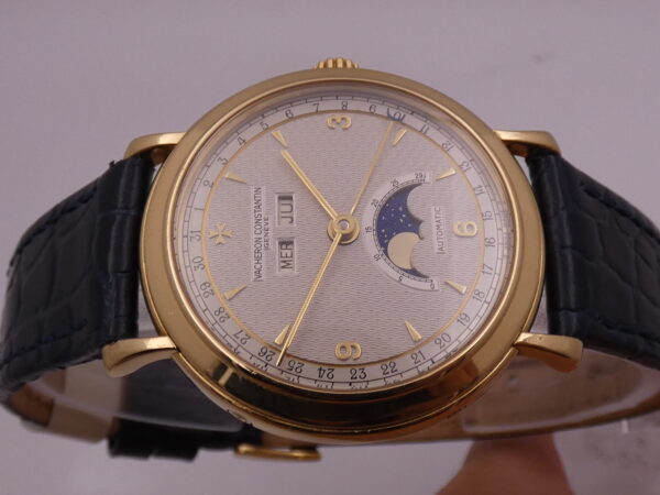 Vacheron Constantin Historiques Triple Calendar Fasi Luna 47050 SIGMA Dial Automatico Oro Massiccio 18Kt With BOX ANNI 90