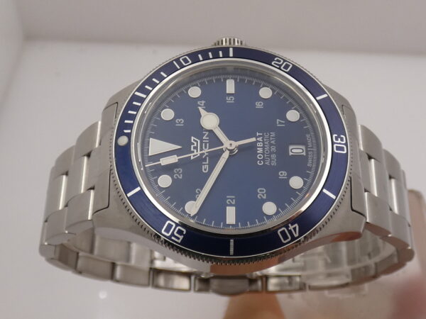Glycine Combat Sub 36mm BLUE DIAL BOX&PAPERS Automatico Anno 2021 Braccialato