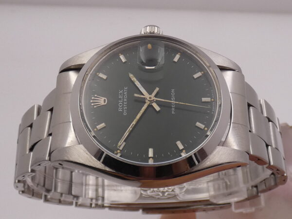 Rolex Oysterdate Precision 6694 Green Dial Anno1977 Manuale Bracciale Oyster Acciaio