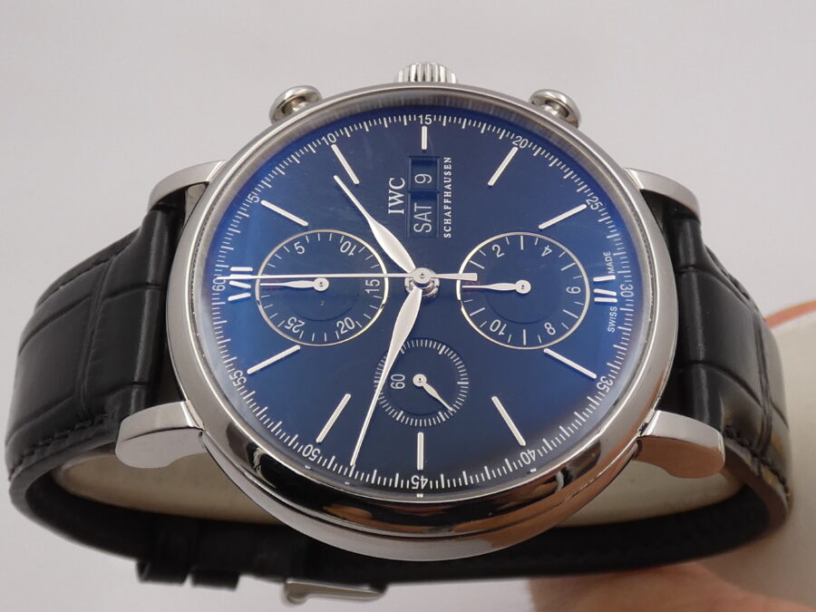 Cronografo IWC Portofino Day-Date IW391002 Black Dial Automatico Acciaio