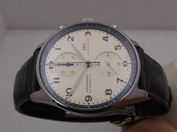 Cronografo IWC Portuguese Bucherer Blue Edition BOX&PAPERS Anno 2020 Automatico Acciaio IW371492 EDIZIONE LIMITATA 365pz