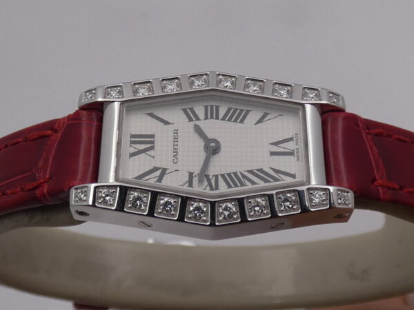 Cartier Lanières Hexagonal 2560 18Kt White Gold Factory Diamonds ANNI '2000s For Ladies