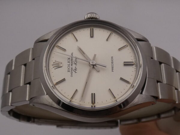 Rolex Air King Precision 5500 ANNO 1978 Automatico Argentè Dial Braccialato Oyster
