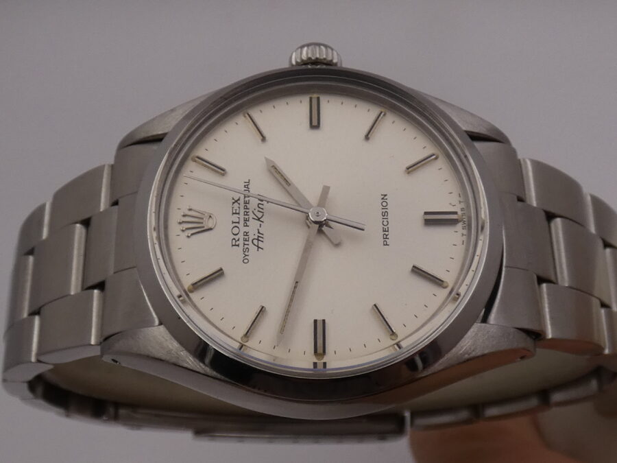 Rolex Air King Precision 5500 ANNO 1978 Automatico Argentè Dial Braccialato Oyster
