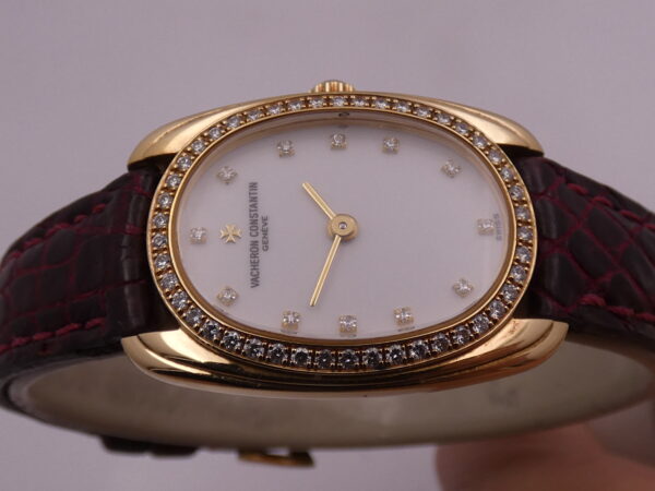 Vacheron Constantin Les Historiques Factory Diamonds Dial & Bezel Oro Massiccio 18Kt 10110 Carica Manuale Cal. 1055 Meraviglioso FOR LADIES Anni 90's !!!