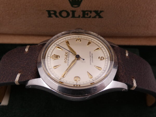 Rolex Oyster Perpetual 34 Rare Oyster Perpetual Big Bubbleback 6332 Ovettone Explorer Dial Automatico ANNO 1963 Acciaio