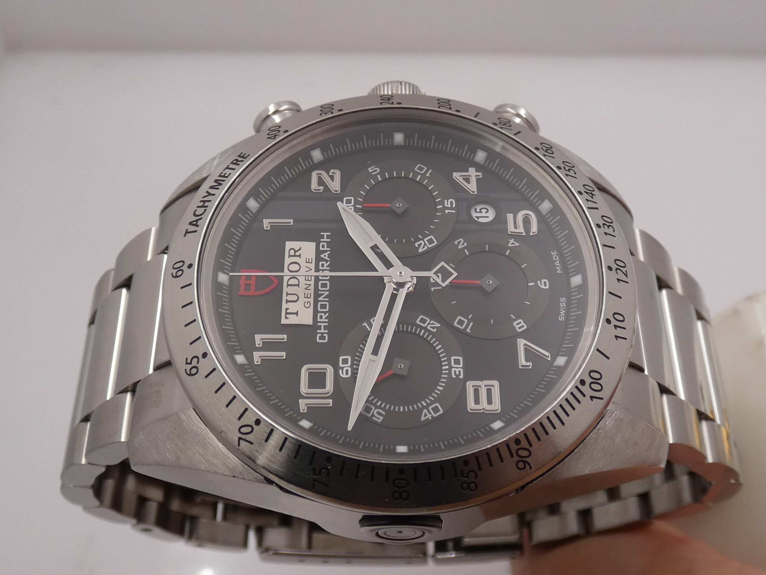 Cronografo Tudor Fastrider Chrono 42000 Black Dial Anno 2013 Automatico Acciaio Braccialato