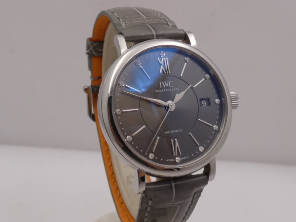 IWC Portofino Automatic LIKE NEW 37mm DIAMOND DIAL BOX&PAPERS Anno 2017 IW458102 Acciaio