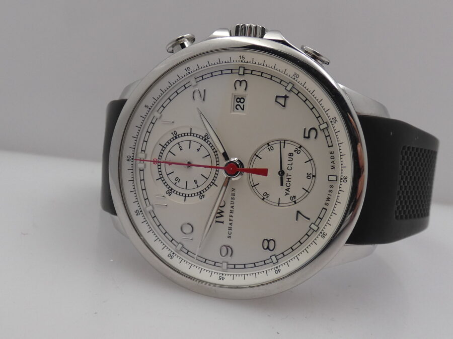 Cronografo IWC Portuguese Yacht Club 45mm IW390206 BOX&PAPERS Automatico Anno 2015 Acciaio - immagine 11