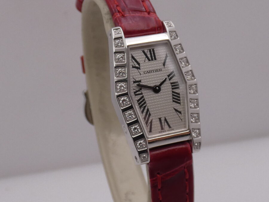 Cartier Lanières Hexagonal 2560 18Kt White Gold Factory Diamonds ANNI '2000s For Ladies - immagine 11