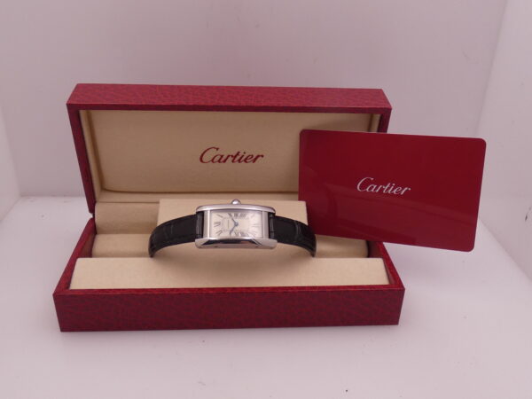 Cartier Tank Américaine 4274 WITH PAPERS Anno 2019 WSTA0016 Acciaio For Ladies