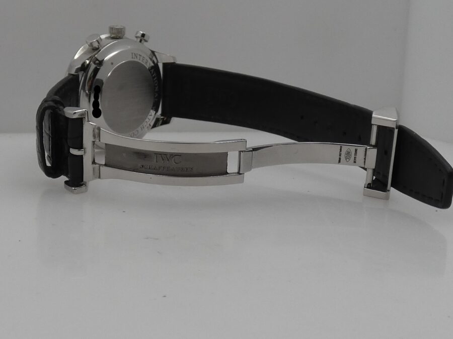 Cronografo IWC Portuguese IW371447 BOX&PAPERS Automatico Anno 2019 Black Dial Acciaio - immagine 12