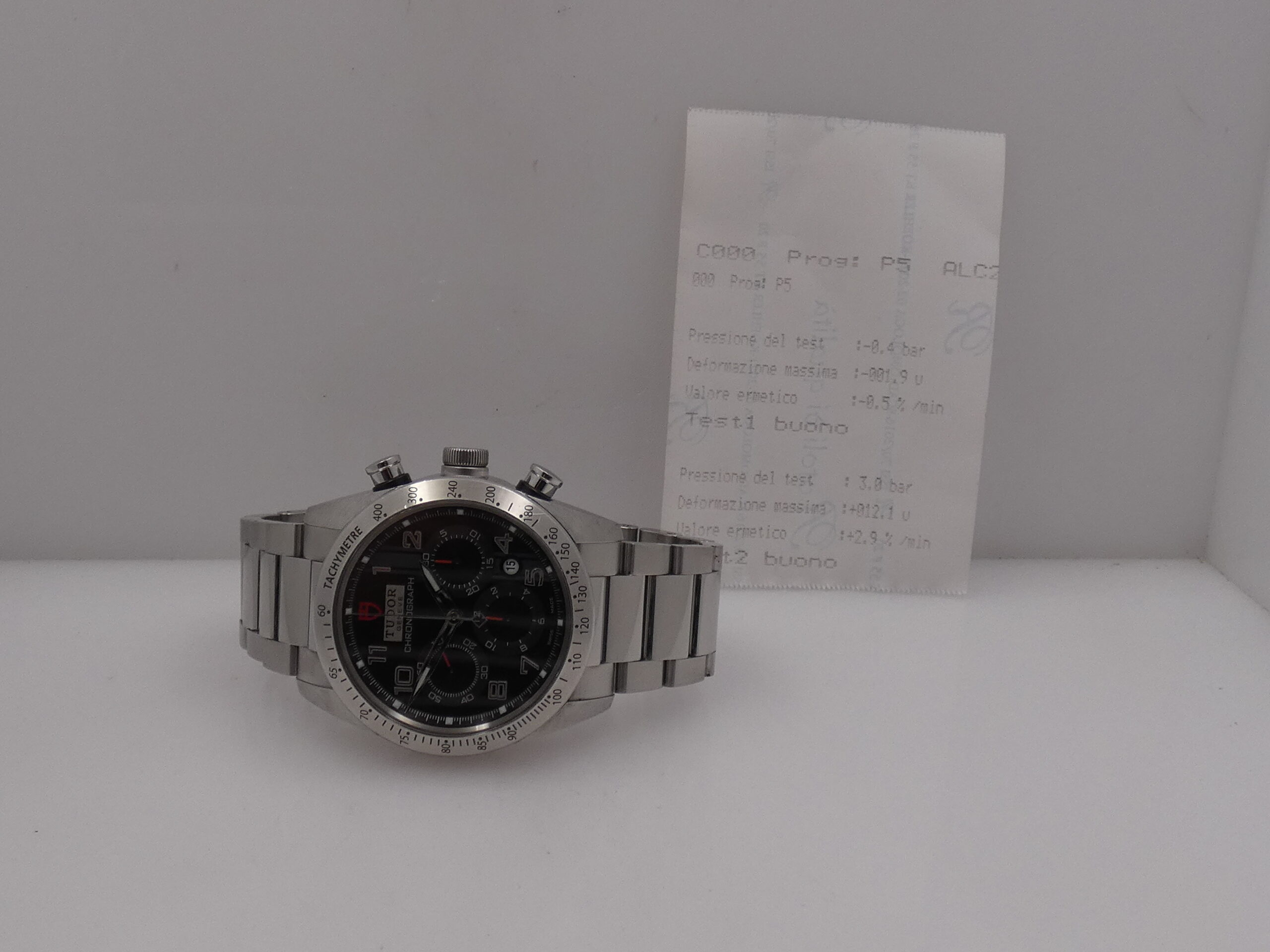 Cronografo Tudor Fastrider Chrono 42000 Black Dial Anno 2013 Automatico Acciaio Braccialato - immagine 12