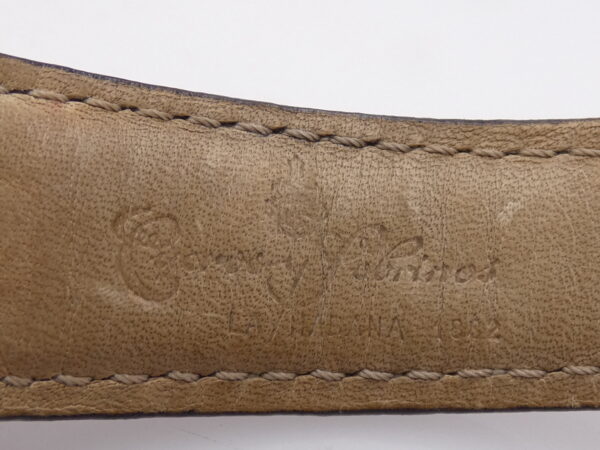 Cuervo y Sobrinos Espléndidos Autorecargante A2412 Oversize Pink Dial TOP CONDITION Acciaio ANNI 2000