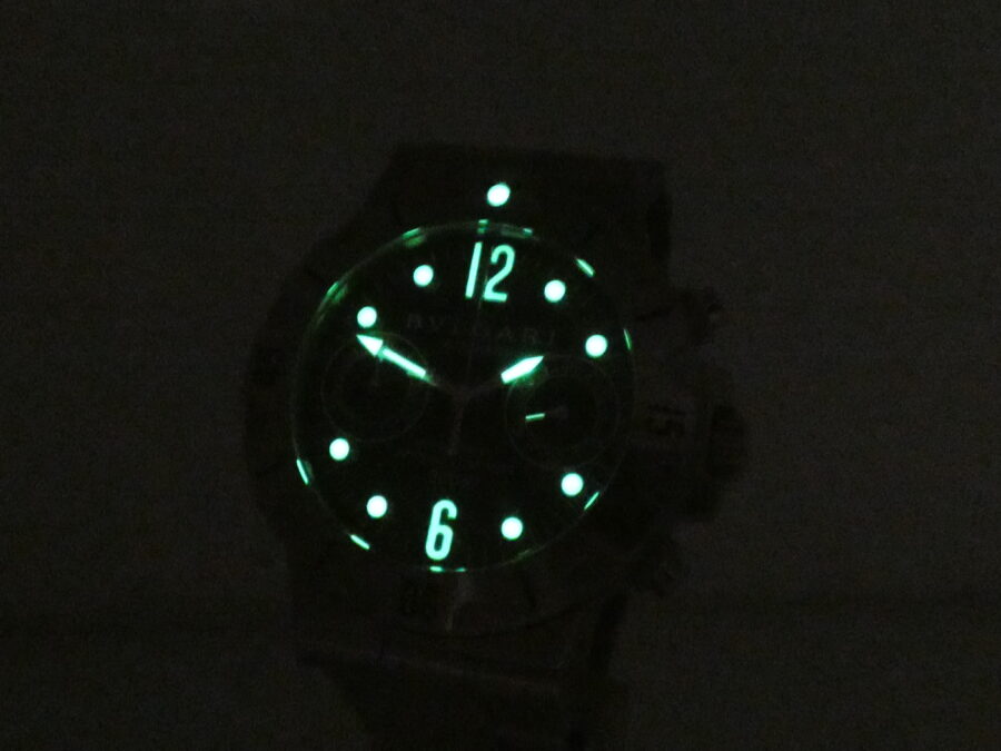 Cronografo Bulgari Diagono Scuba SCB 38 S Automatico Chronometer Acciaio Anni '2000s Braccialato - immagine 12