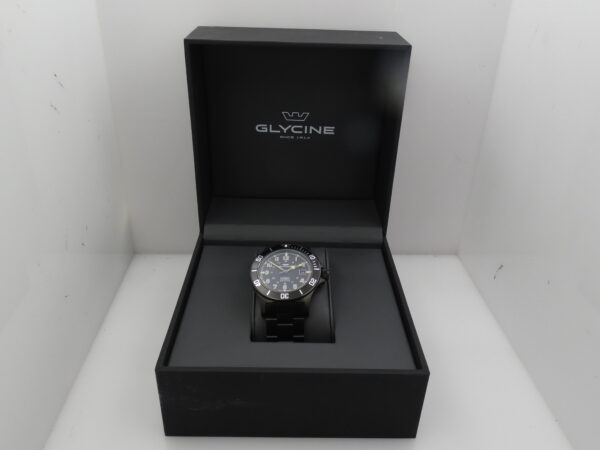 Glycine Combat SUB 42mm GL0079 NEW Automatico With BOX Acciaio Black PVD Mai Indossato