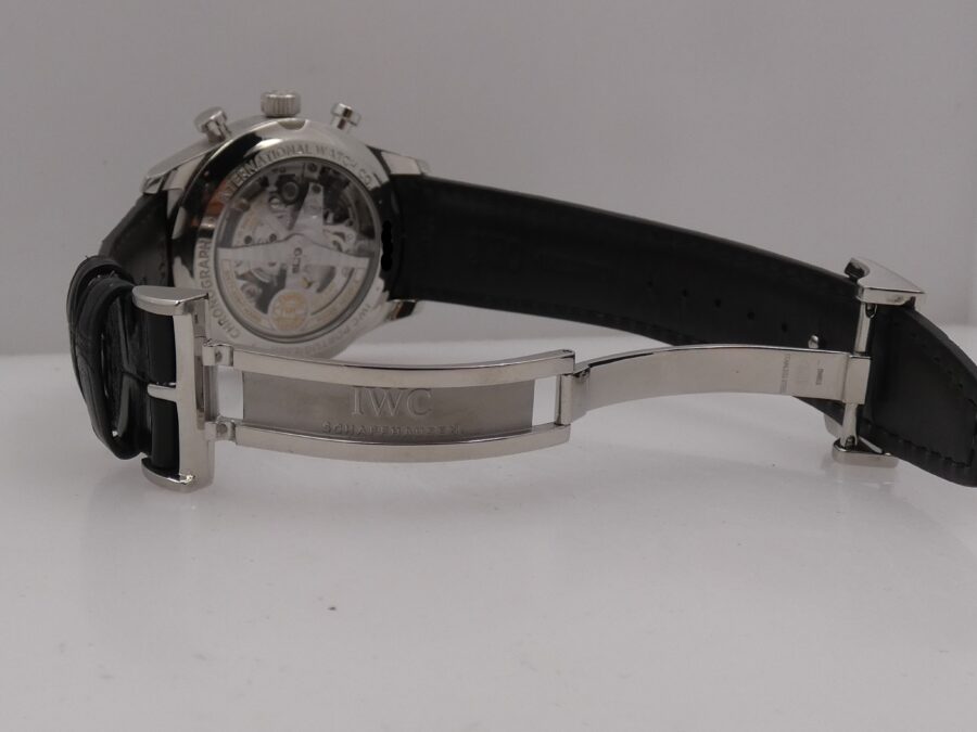 Cronografo IWC Portuguese With PAPERS TOP CONDITION Anno 2019 BLUE DIAL Automatico Acciaio Ref. IW390303 - immagine 13