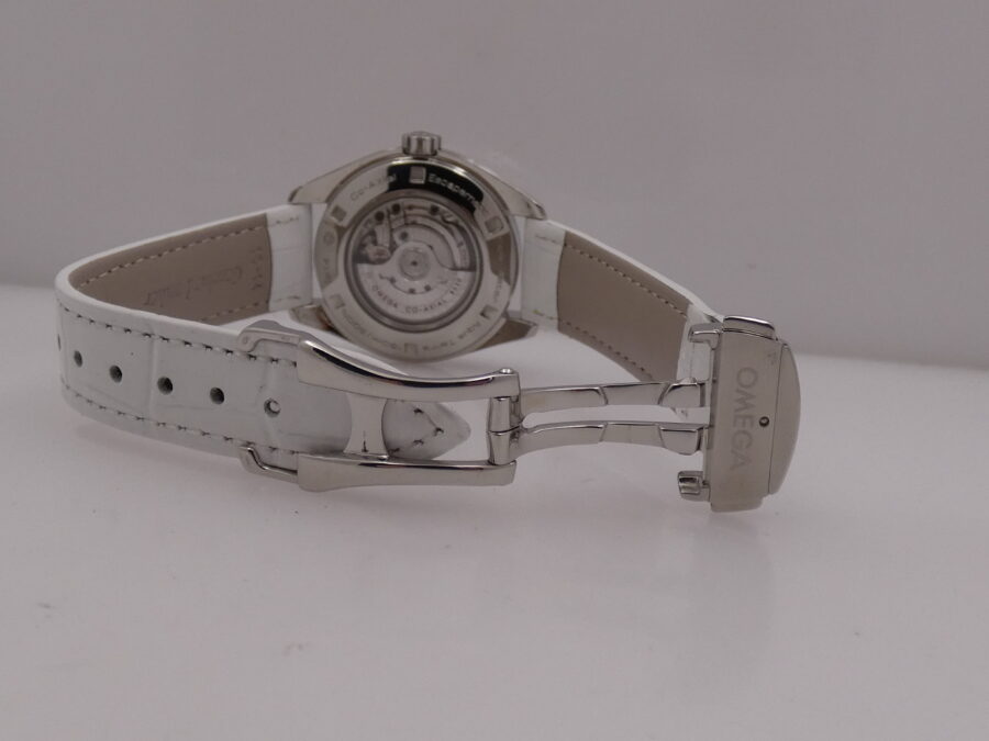 Omega Seamaster Aqua Terra Co-Axial 34mm With PAPERS Ottobre 2023 White Dial Automatico Acciaio TOP CONDITION For Ladies !!! - immagine 13