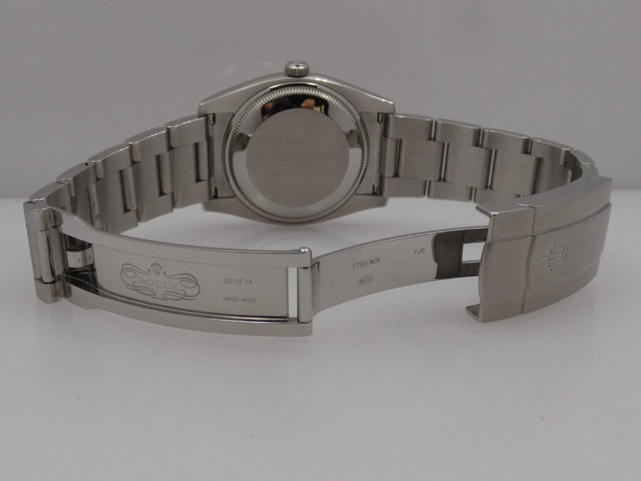 Rolex Oyster Perpetual 34 114200 SALMON DIAL WITH BOX & ROLEX SERVICE Top Condition - immagine 13
