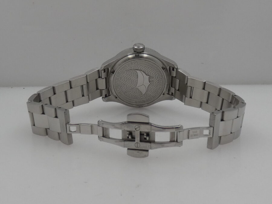 Glycine Combat Sub 36mm BLUE DIAL BOX&PAPERS Automatico Anno 2021 Braccialato - immagine 13