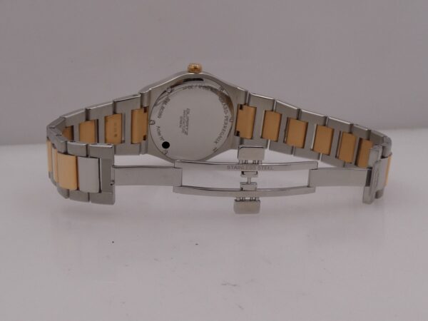 Girard Perregaux Laureato 34 Diamonds Bezel 0.82ct Acciaio & Oro Rosa 18Kt With PAPERS YEAR 2017 TOP CONDITION 56 Factory Diamonds FOR Ladies Ref. 80189D56A132-56A