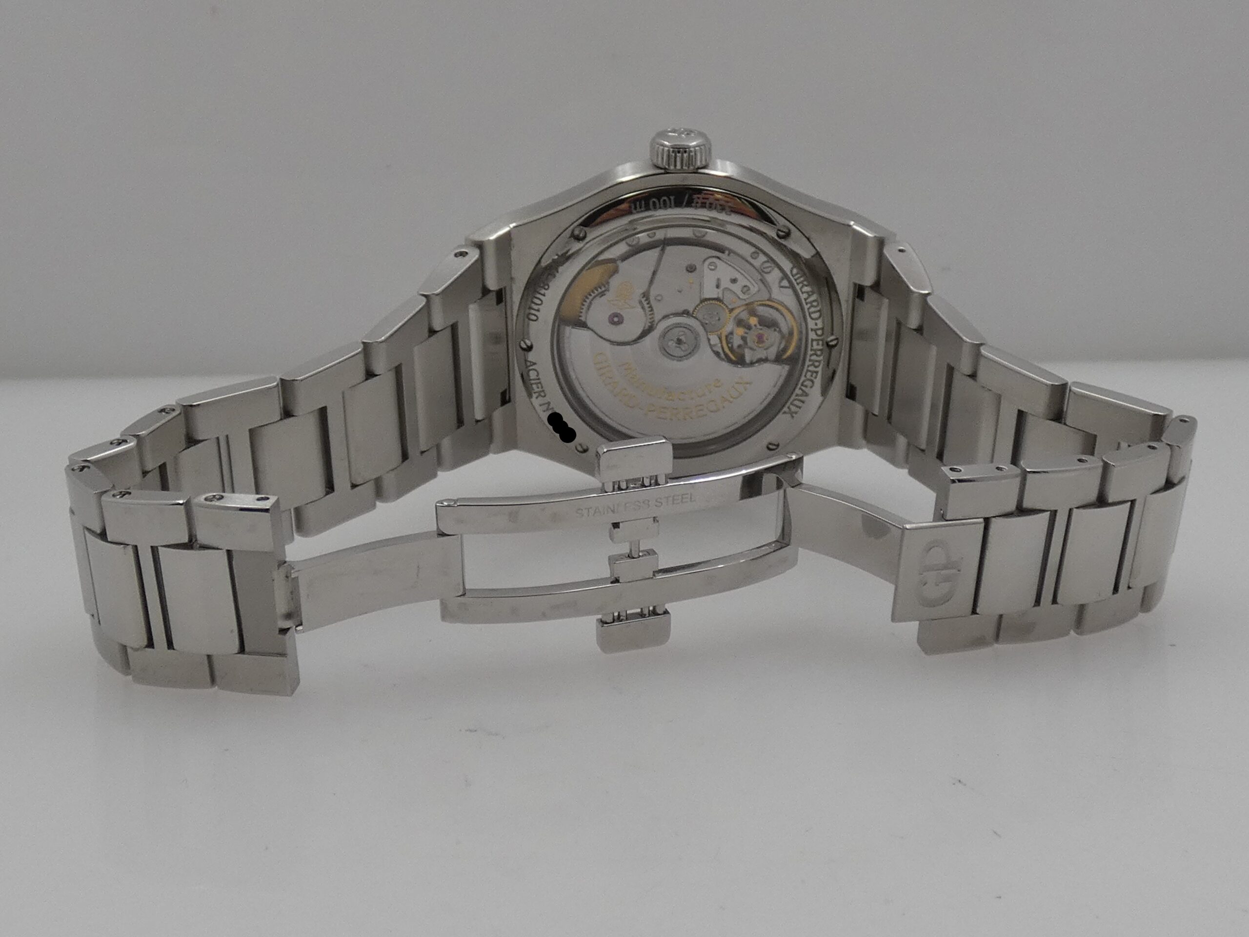 Girard Perregaux Laureato 81010 WITH PAPERS Anno 2021 TOP CONDITION Guillochè Blue Dial Automatico Acciaio - immagine 14