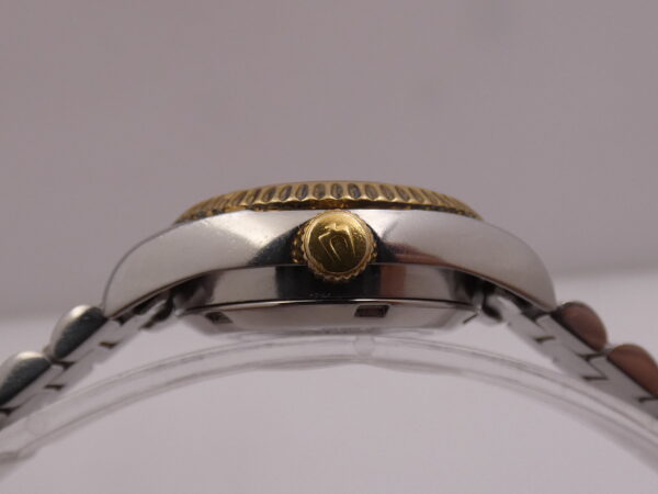 Bulova Super Seville Date Lady 26mm 18Kt G.F. & Acciaio Automatico Anni 90 Bracciale President