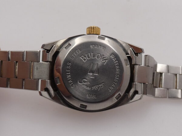 Bulova Super Seville Date Lady 26mm 18Kt G.F. & Acciaio Automatico Anni 90 Bracciale President