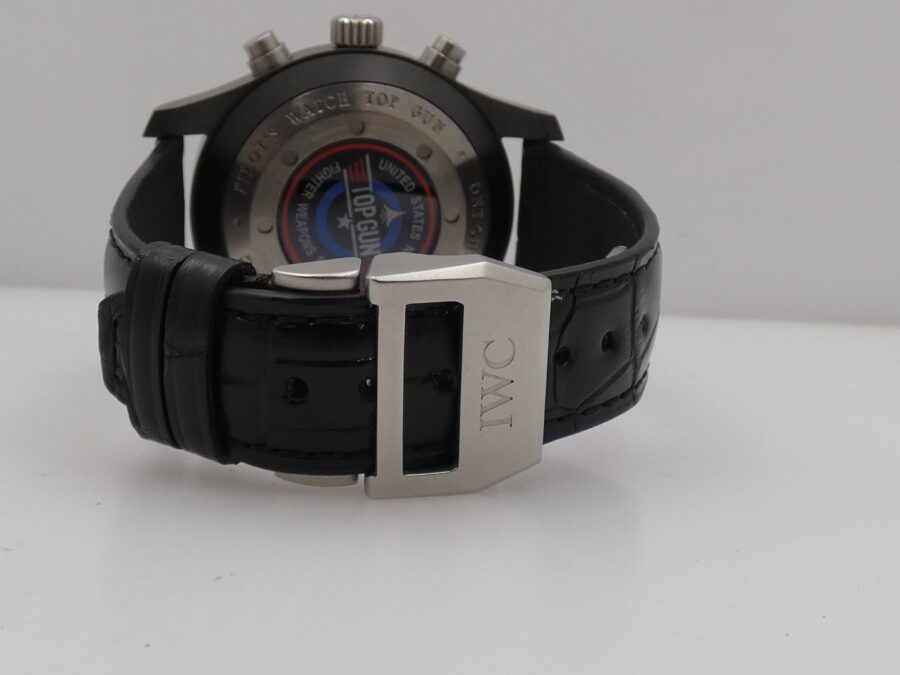Cronografo IWC Pilot Top Gun Boutique Pilot Edition Flyback Chronograph Blue Index IW388003 BOX&PAPERS Ceramica Automatico Anno 2015 LIKE NEW - immagine 14