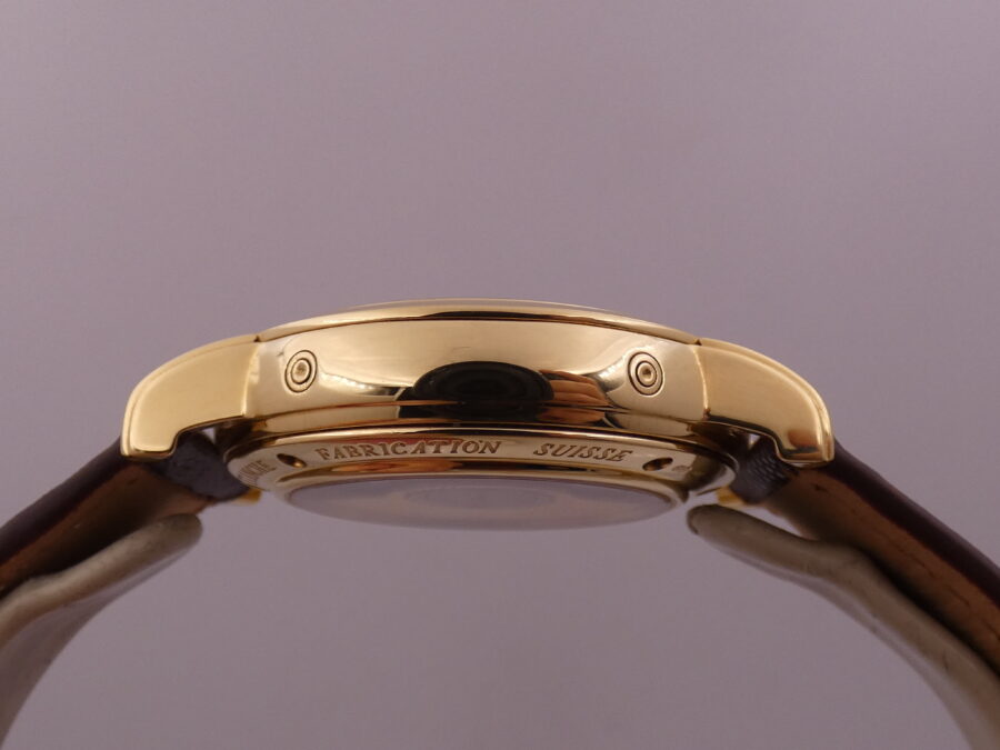Schwarz Etienne Day Date GMT Oro Massiccio 18Kt WITH BOX TOP CONDITION 710401 Power Reserve Automatico Rotore Oro 21Kt - immagine 15