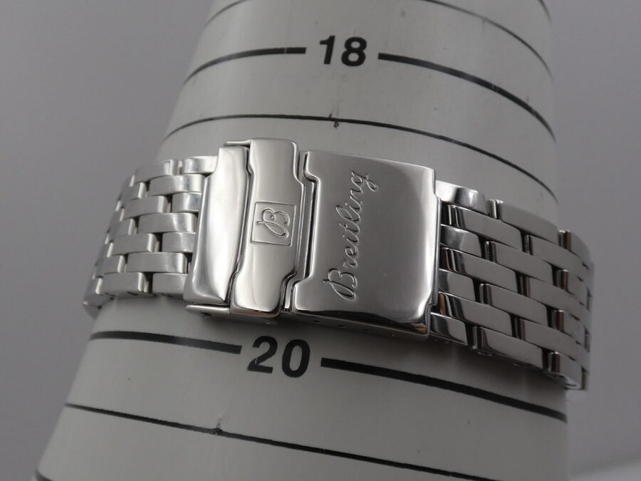 Cronografo Breitling Montbrillant Eclipse Fasi Luna A43030 LIKE NEW BOX&PAPERS Anno 2001 Automatico Acciaio Bracciale Pilot - immagine 15