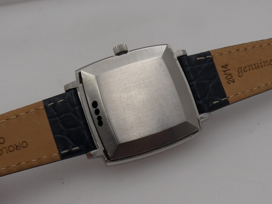 IWC Square 1871 Automatico PELLATON 8541B Blue Dial Anni 70 Acciaio Vintage - immagine 16