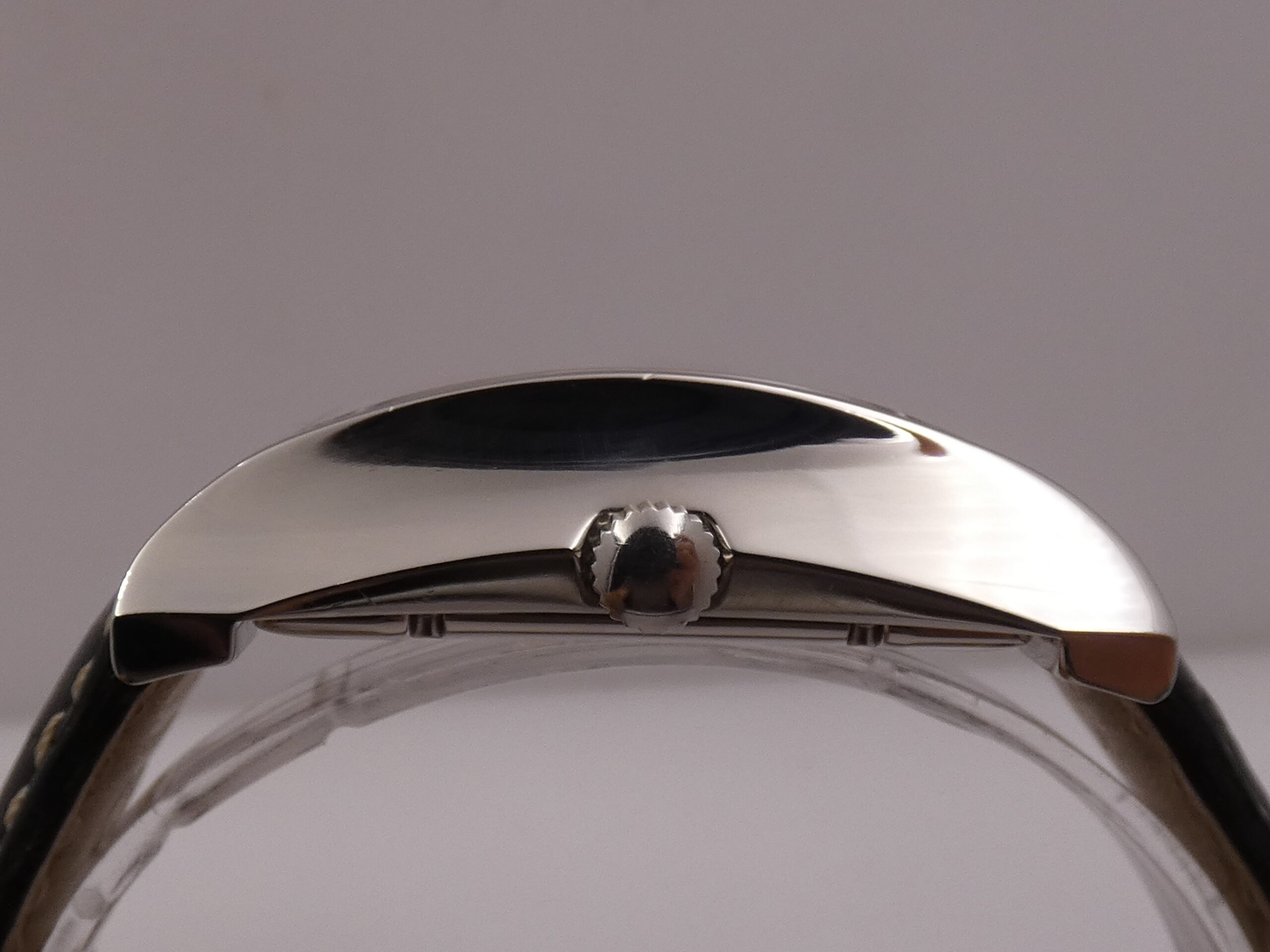 Cuervo y Sobrinos Espléndidos Autorecargante A2412 Oversize Pink Dial TOP CONDITION Acciaio ANNI 2000 - immagine 16