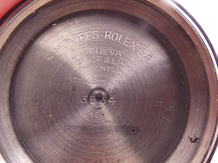 Rolex Oyster Perpetual Date 6534 GILT DIAL Roulette ANNO 1959 Automatico Acciaio Rotore a Farfalla - immagine 16