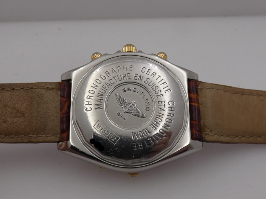 Cronografo Breitling Chronomat  B13352 With BOX & C.O.S.C Acciaio & Oro 18Kt Automatico Anni '2000s - immagine 16