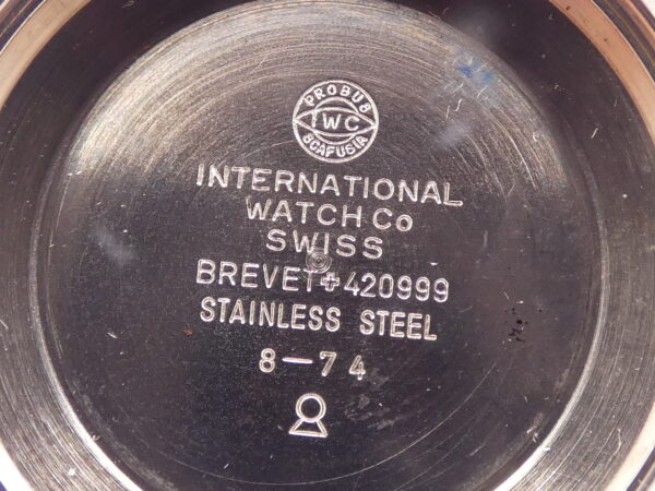 IWC Square 1871 Automatico PELLATON 8541B Blue Dial Anni 70 Acciaio Vintage