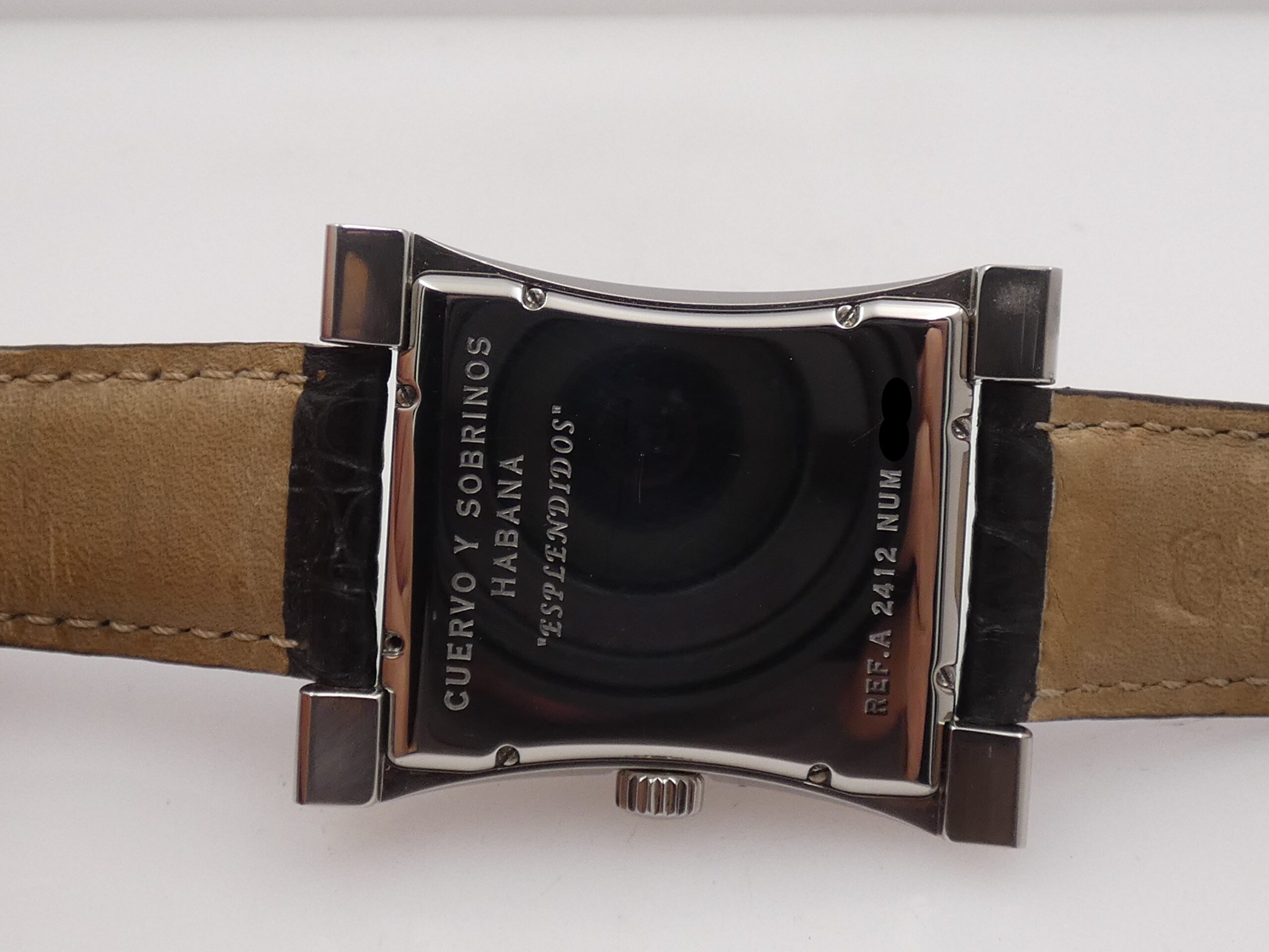 Cuervo y Sobrinos Espléndidos Autorecargante A2412 Oversize Pink Dial TOP CONDITION Acciaio ANNI 2000 - immagine 17